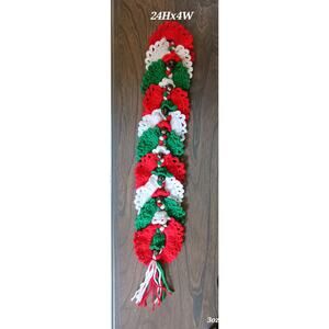 Vintage Crochet Christmas Door Hanger
